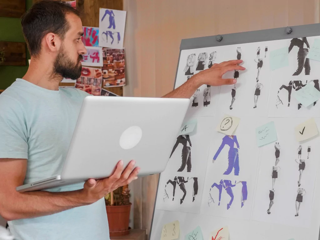 Initial stage of development interactive display